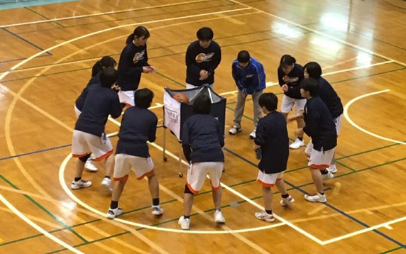 バスケットボール部（女子）／円陣です。